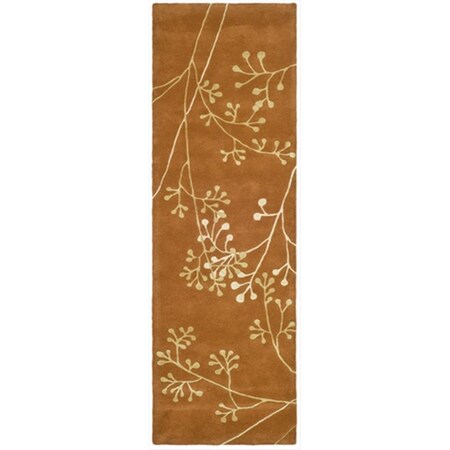 Safavieh 2 ft. 6 in. x 8 ft. Runner Contemporary Soho Rust Hand Tufted Rug SOH305D-28